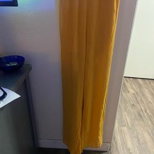 Mustard lace jump suit